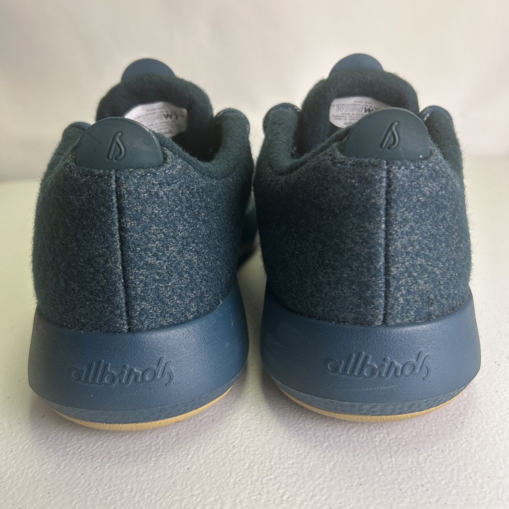 Allbirds Wool Runner Mizzle Sneaker Womens 7 Teal Blue Water Repellent - Picture 3 of 8